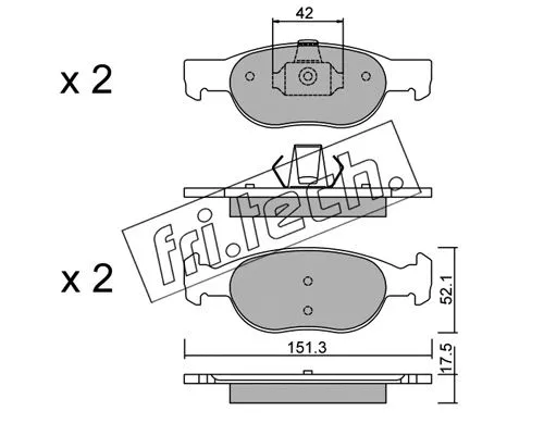 Brake Pad Set, disc brake (081.1)