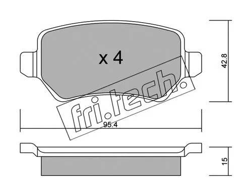 Brake Pad Set, disc brake (558.1)