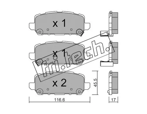 Brake Pad Set, disc brake (1084.0)