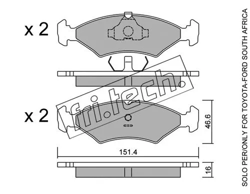 Brake Pad Set, disc brake (031.2)