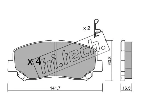 Brake Pad Set, disc brake (985.0)