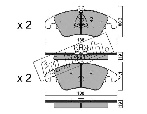 Brake Pad Set, disc brake (791.2)