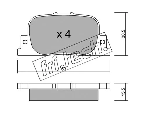 Brake Pad Set, disc brake (768.0)