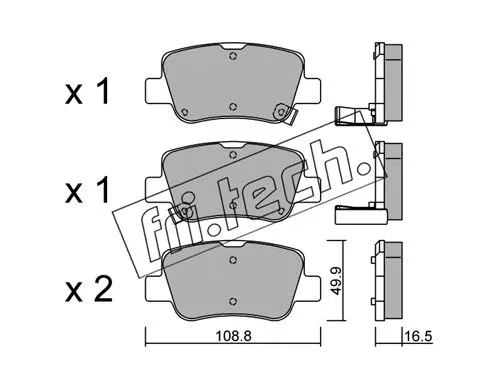 Brake Pad Set, disc brake (898.0)