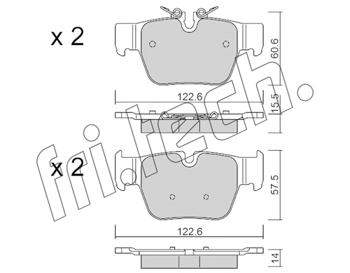 Brake Pad Set, disc brake (1267.0)