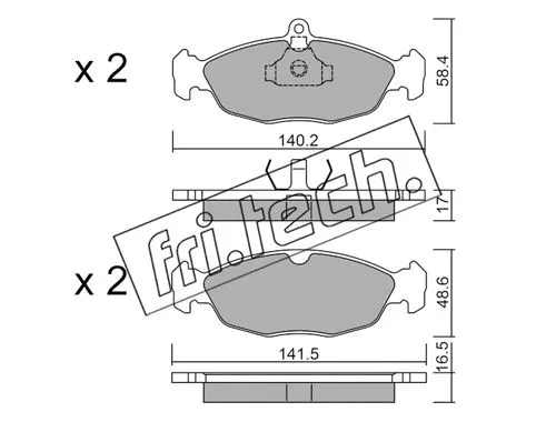 Brake Pad Set, disc brake (079.0)