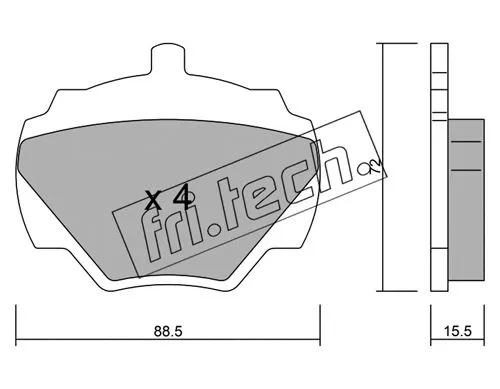 Brake Pad Set, disc brake (362.0)