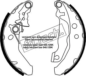 Brake Shoe Set (1040.145Y)