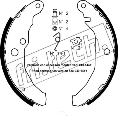 Brake Shoe Set (1040.122K)