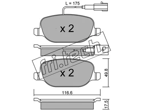 Brake Pad Set, disc brake (720.1)