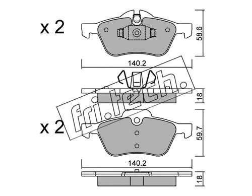 Brake Pad Set, disc brake (571.0)