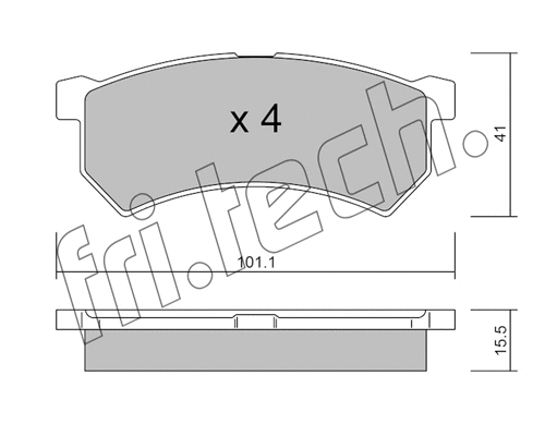 Brake Pad Set, disc brake (1224.0)