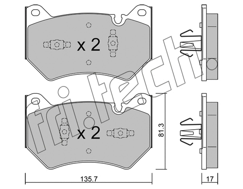 Brake Pad Set, disc brake (1170.1)