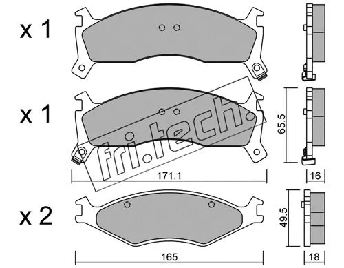 Brake Pad Set, disc brake (384.0)