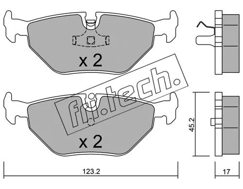 Brake Pad Set, disc brake (185.0)