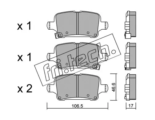 Brake Pad Set, disc brake (1116.0)