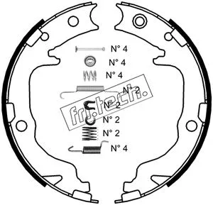 Brake Shoe Set, parking brake (1088.237K)