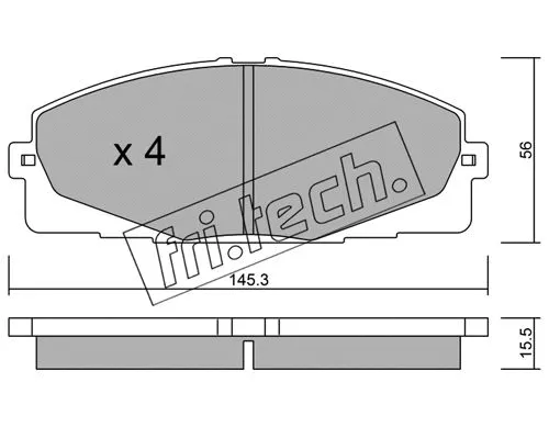Brake Pad Set, disc brake (900.0)