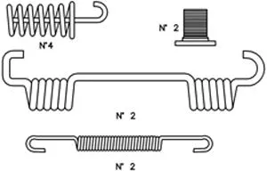 Accessory Kit, brake shoes (1421)