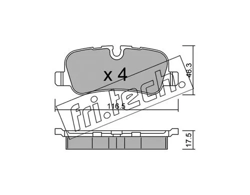 Brake Pad Set, disc brake (710.0)