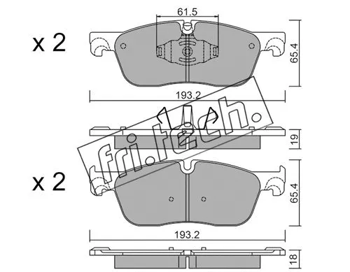 Brake Pad Set, disc brake (1123.0)