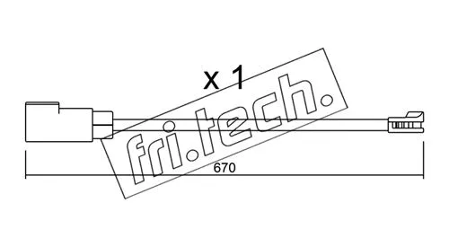Warning Contact, brake pad wear (SU.341)