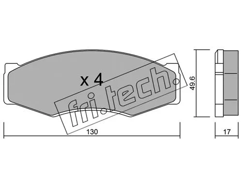 Brake Pad Set, disc brake (068.0)