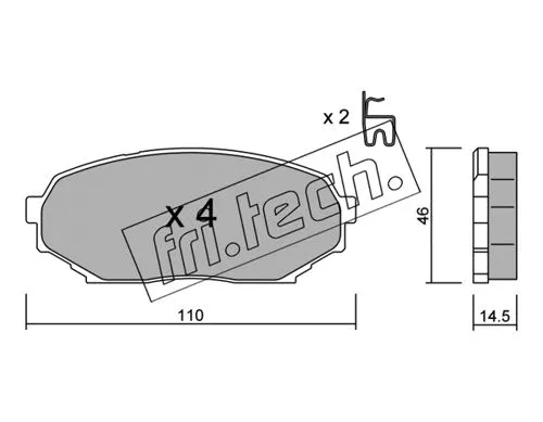 Brake Pad Set, disc brake (397.0)