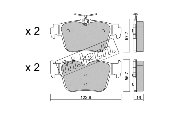 Brake Pad Set, disc brake (1317.0)