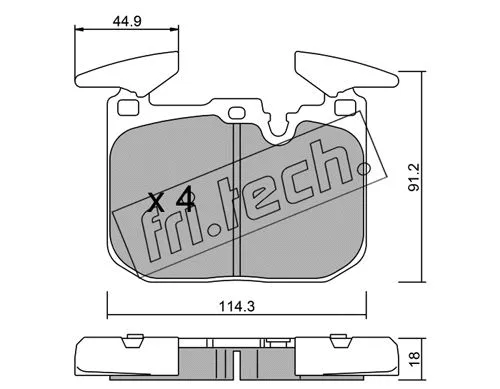 Brake Pad Set, disc brake (1039.0)