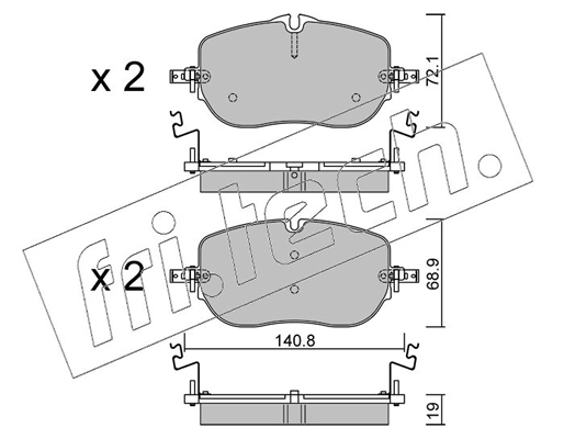 Brake Pad Set, disc brake (1356.0)