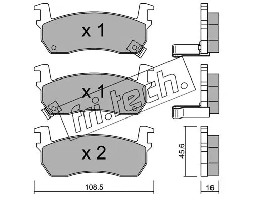 Brake Pad Set, disc brake (036.1)