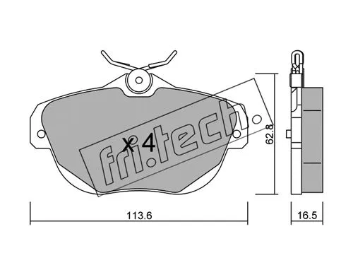 Brake Pad Set, disc brake (873.0)