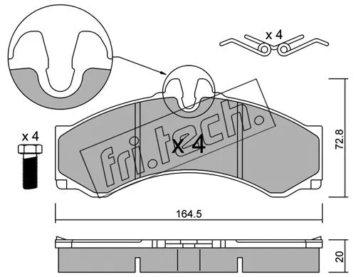 Brake Pad Set, disc brake (271.1)