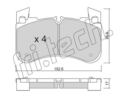 Brake Pad Set, disc brake (1251.0)