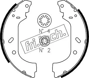 Brake Shoe Set (1034.098)