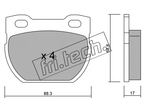 Brake Pad Set, disc brake (363.1)