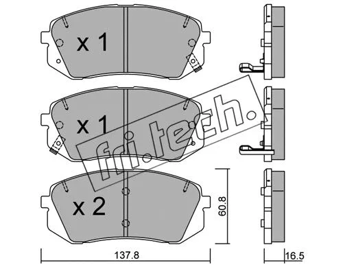 Brake Pad Set, disc brake (799.0)