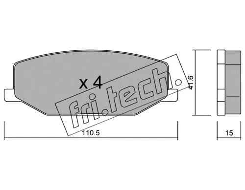 Brake Pad Set, disc brake (099.0)