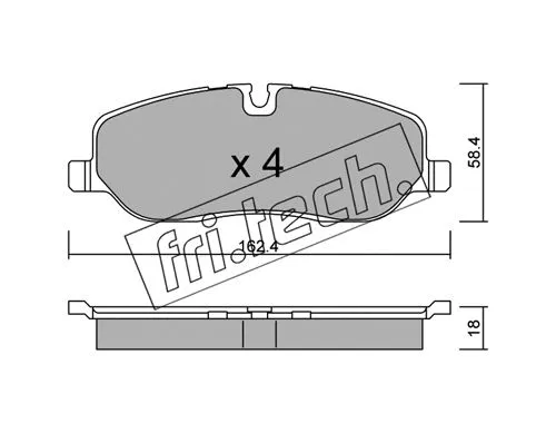 Brake Pad Set, disc brake (709.0)