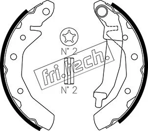 Brake Shoe Set (1027.001)