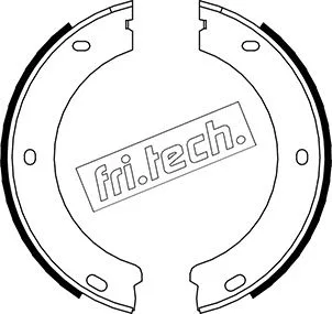 Brake Shoe Set, parking brake (1079.188)