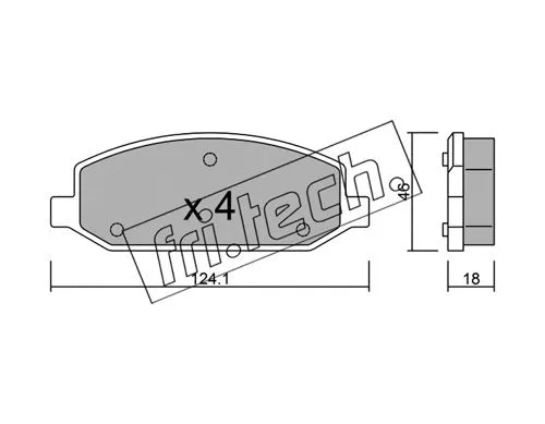 Brake Pad Set, disc brake (989.0)