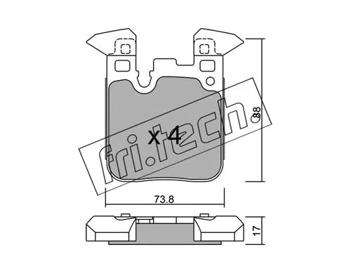 Brake Pad Set, disc brake (1040.0)