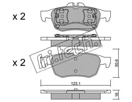 Brake Pad Set, disc brake (990.0)