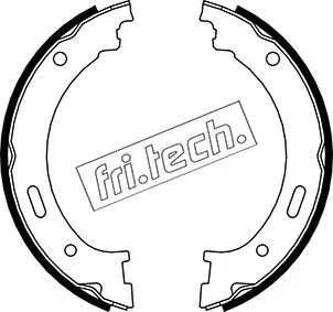 Brake Shoe Set, parking brake (1088.236)