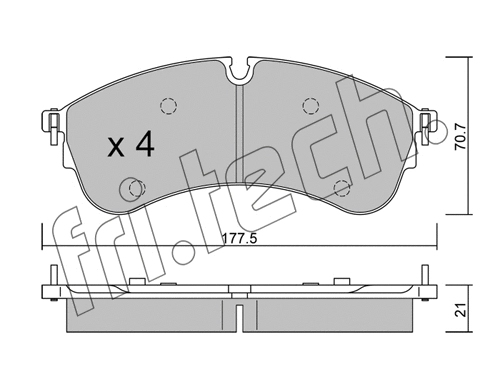 Brake Pad Set, disc brake (1174.0)