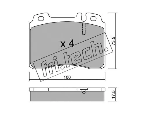Brake Pad Set, disc brake (683.0)