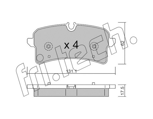 Brake Pad Set, disc brake (1261.0)