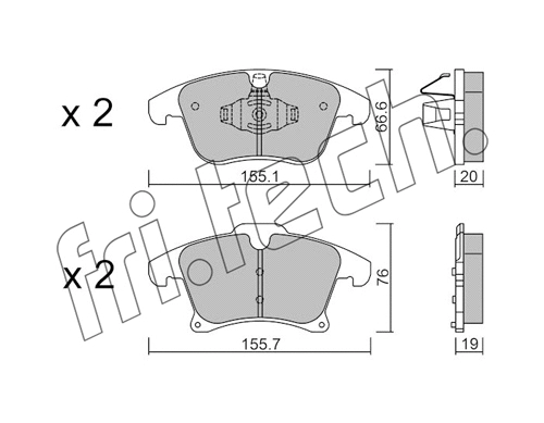 Brake Pad Set, disc brake (1063.1)